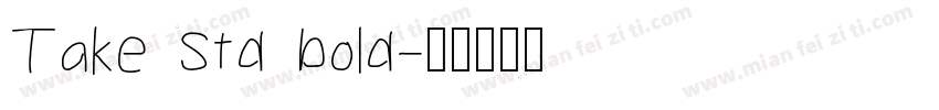 Take Std bold字体转换